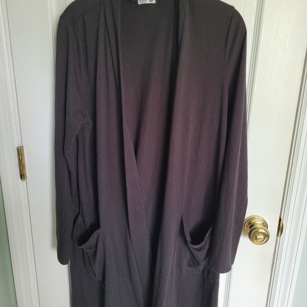 Black cardigan